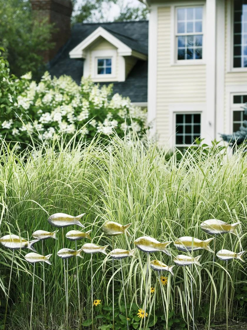 Fish Out Of Water Garden Stakes, Set Of 5 - Image 6