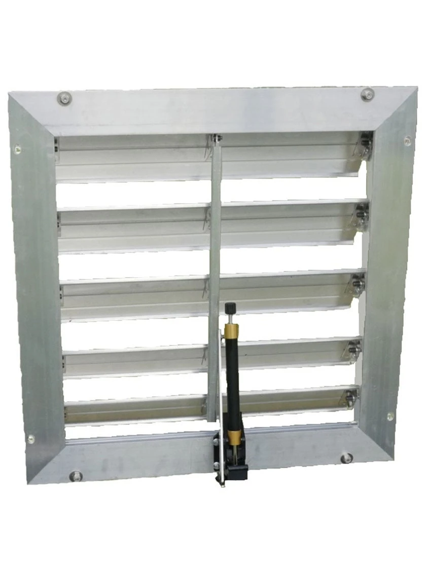 Monticello Greenhouse 18" Louver Wall Mounted Window With Solar Powered Opener